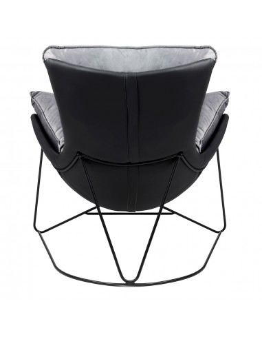 Fotel OTILIA STAND VELVET ciemny  szary welur