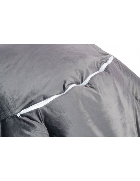 Fotel OTILIA STAND VELVET ciemny  szary welur