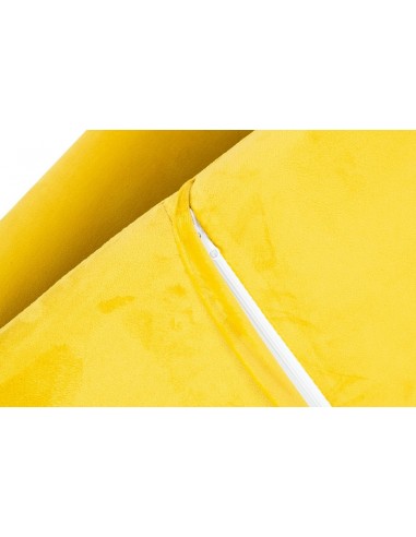 Fotel EMMA VELVET żółty welur - podstawa metal...