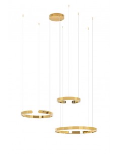 Lampa wisząca VISTA TRIPLE złoty chrom 2