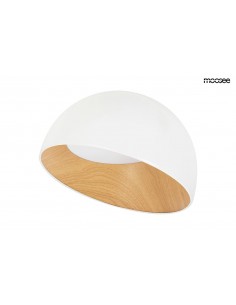 MOOSEE lampa sufitowa TOLLA SIDE biała / naturalna