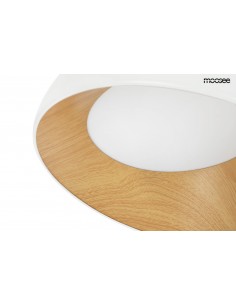 MOOSEE lampa sufitowa TOLLA SIDE biała / naturalna 2