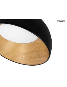 MOOSEE lampa sufitowa TOLLA SIDE czarna / naturalna 2