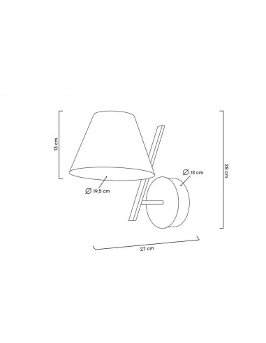 MOOSEE lampa ścienna MAGO czarna