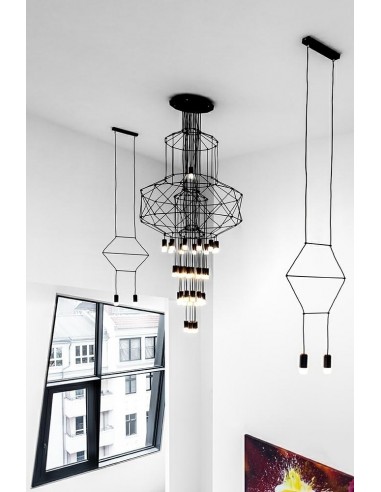 Lampa wisząca FLUSSO 43 czarna