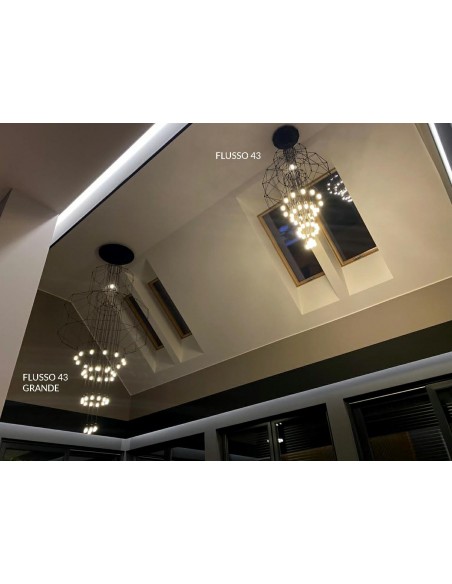 Lampa wisząca FLUSSO 43 czarna