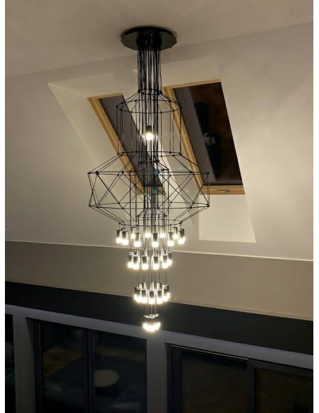Lampa wisząca FLUSSO 43 czarna
