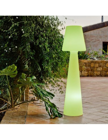 NEW GARDEN lampa podłogowa LOLA 165 BATTERY biała