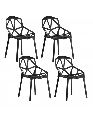 4 krzesła ESSEN czarne