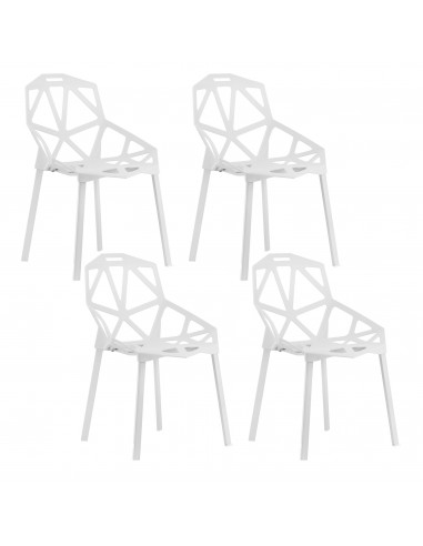 4 krzesła ESSEN białe