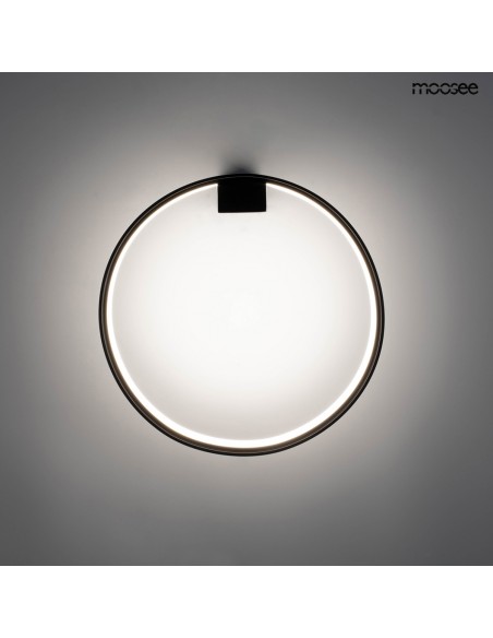 MOOSEE lampa ścienna CIRCLE WALL czarna