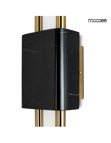 MOOSEE lampa ścienna EVANS czarna / złota