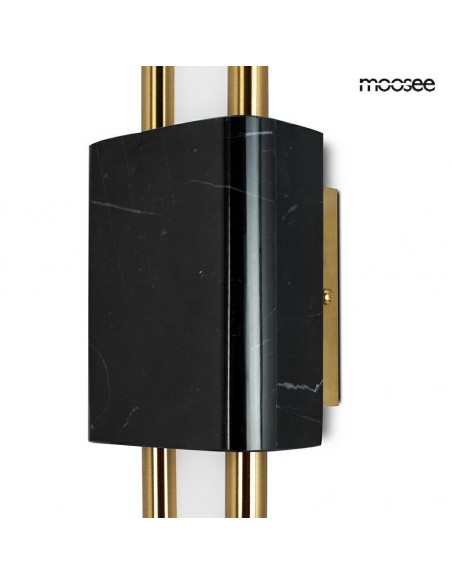 MOOSEE lampa ścienna EVANS czarna / złota