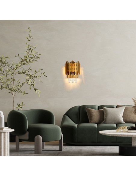 MOOSEE lampa ścienna MAJESTIC złota
