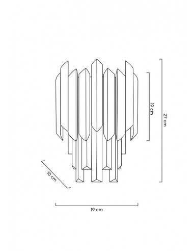 MOOSEE lampa ścienna MAJESTIC złota