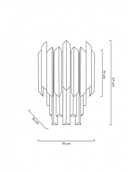 MOOSEE lampa ścienna MAJESTIC złota