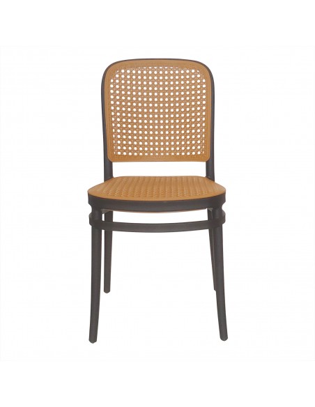 Zestaw stół BISTRO czarny i 2 krzesła WIKO czarne