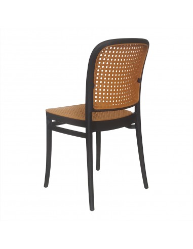 Zestaw stół BISTRO czarny i 4 krzesła WIKO czarne