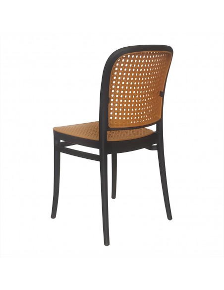 Zestaw stół BISTRO czarny i 4 krzesła WIKO czarne