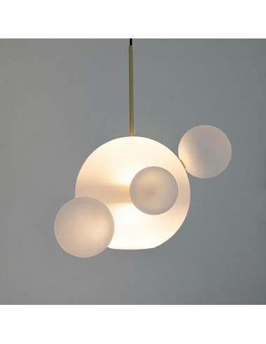 Lampa wisząca CAPRI 4 biała / złota