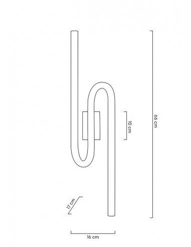 MOOSEE lampa ścienna MACAROON złota