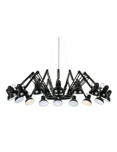 Lampa wisząca RAGNO 16 czarna - aluminium 2