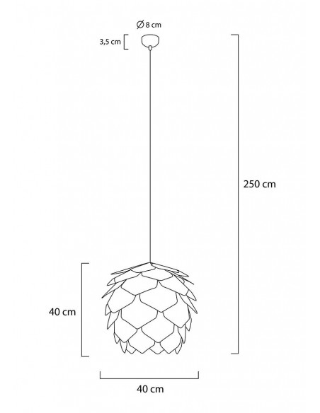 Lampa wisząca SZYSZKA CONO 43