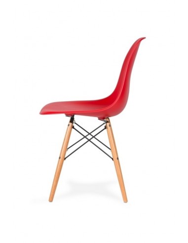 Krzesło DSW WOOD krwista czerwień.06 -...