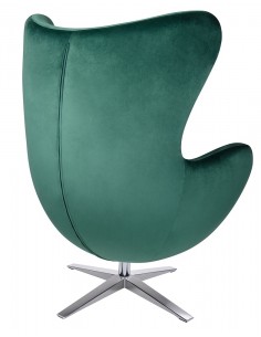 Fotel EGG SZEROKI VELVET ciemny zielony 2