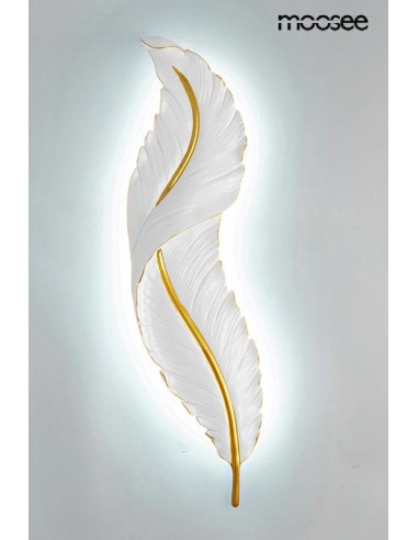 MOOSEE lampa ścienna IKAR 80  biała / złota