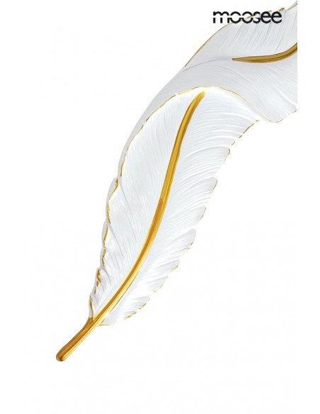 MOOSEE lampa ścienna IKAR 80  biała / złota MOOSEE lampa ścienna IKAR 80  biała / złota