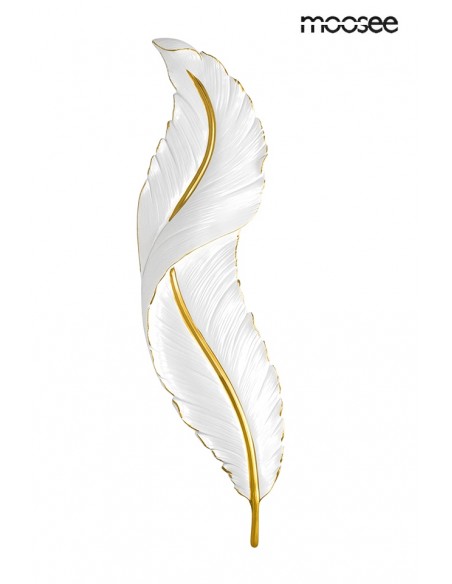 MOOSEE lampa ścienna IKAR 80  biała / złota MOOSEE lampa ścienna IKAR 80  biała / złota