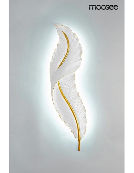 MOOSEE lampa ścienna IKAR 60  biała / złota MOOSEE lampa ścienna IKAR 60  biała / złota