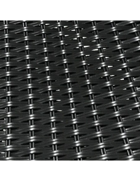 Zestaw balkonowy BISTRO czarny - stół i 4 krzesła