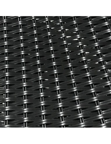 Zestaw balkonowy BISTRO czarny - stół i 2 krzesła