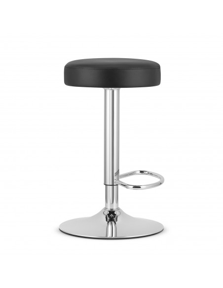 Hoker ROJST - ekoskóra czarny / baza chrom