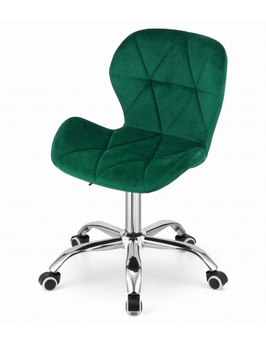 Krzesło obrotowe AVOLA aksamit - zielone