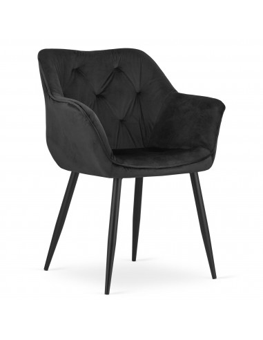 Krzesło MADERA - czarny welur