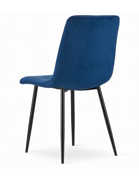 Krzesło TURIN - granat aksamit