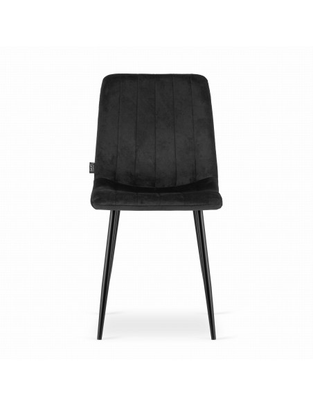 Krzesło LAVA - czarny welur