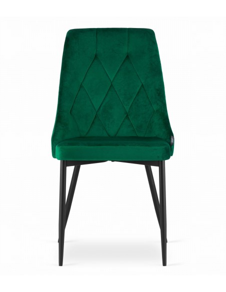 Krzesło IMOLA - ciemna zieleń aksamit
