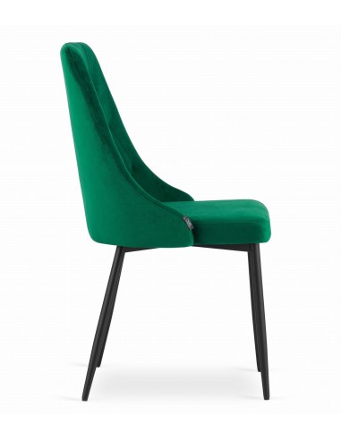Krzesło IMOLA - ciemna zieleń aksamit