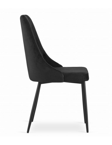 Krzesło IMOLA - czarny welur