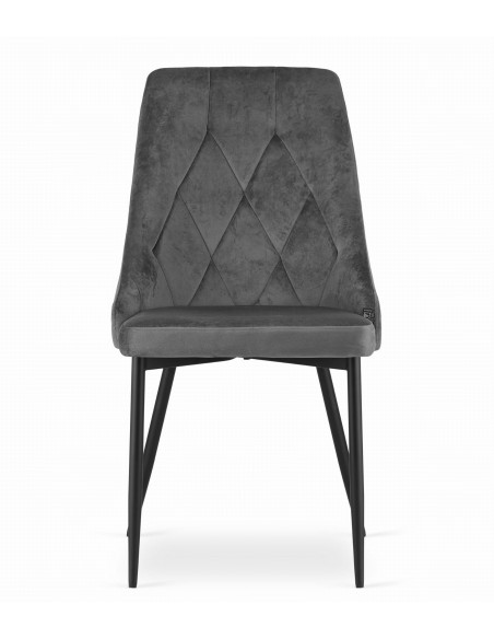 Krzesło IMOLA - ciemny szary welur