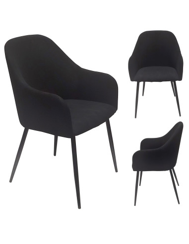 Krzesło MONTANA czarny sztruks