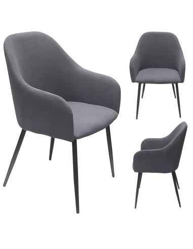 Krzesło MONTANA szary sztruks