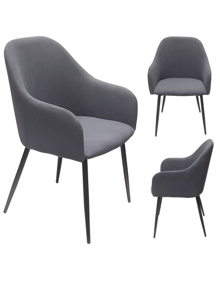 Krzesło MONTANA szary sztruks