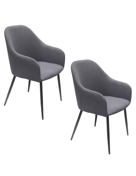 Krzesło MONTANA szary sztruks