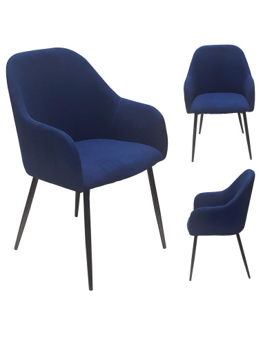 Krzesło MONTANA granatowy sztruks