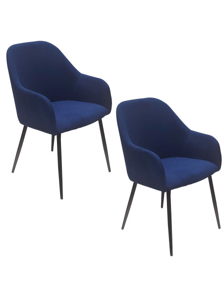 Krzesło MONTANA granatowy sztruks